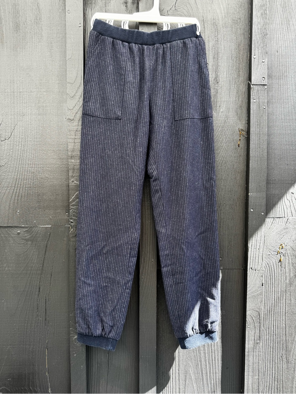 Bonpoint Navy Pinstriped warm Kids Jogger Pants